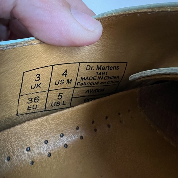 Dr. Martens 1461 Oxford Shoes in Mint Size 5 - Picture 8 of 15